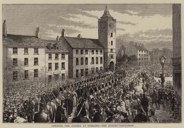 Apertura delle assise a Stirling, la processione dei giudici
